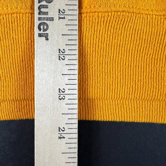 VTG 80s West Virginia Mountaineers Field Sweatshirt Medium Yellow Faded Crewneck - Picture 11 of 13